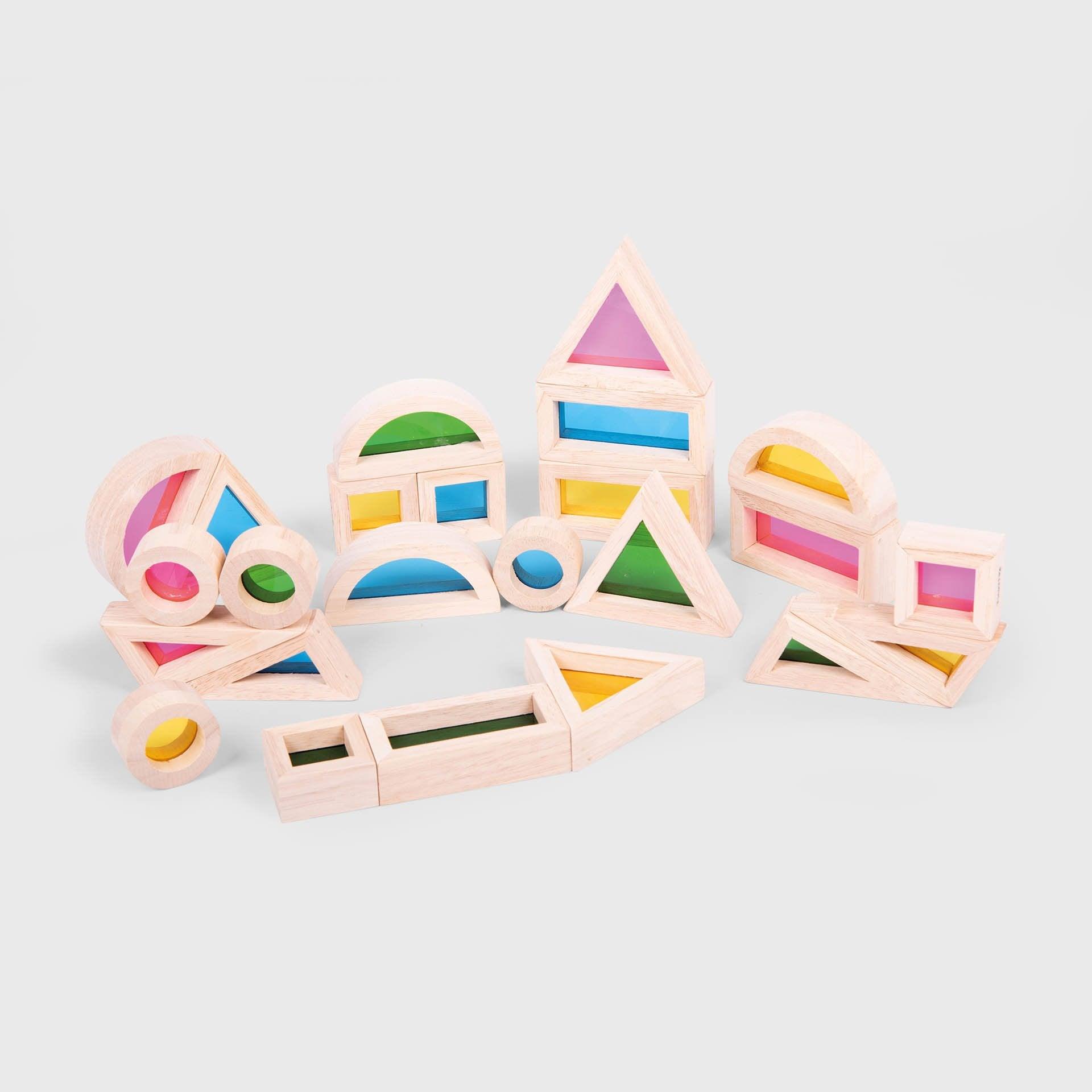 Tickit Rainbow Block Set costruzioni legno 24 pz da 12 mesi