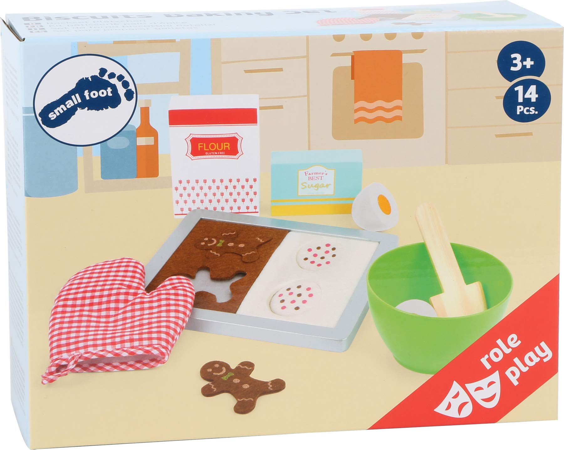 smallfoot set da forno biscotti natalizi gioco cucina feltro
