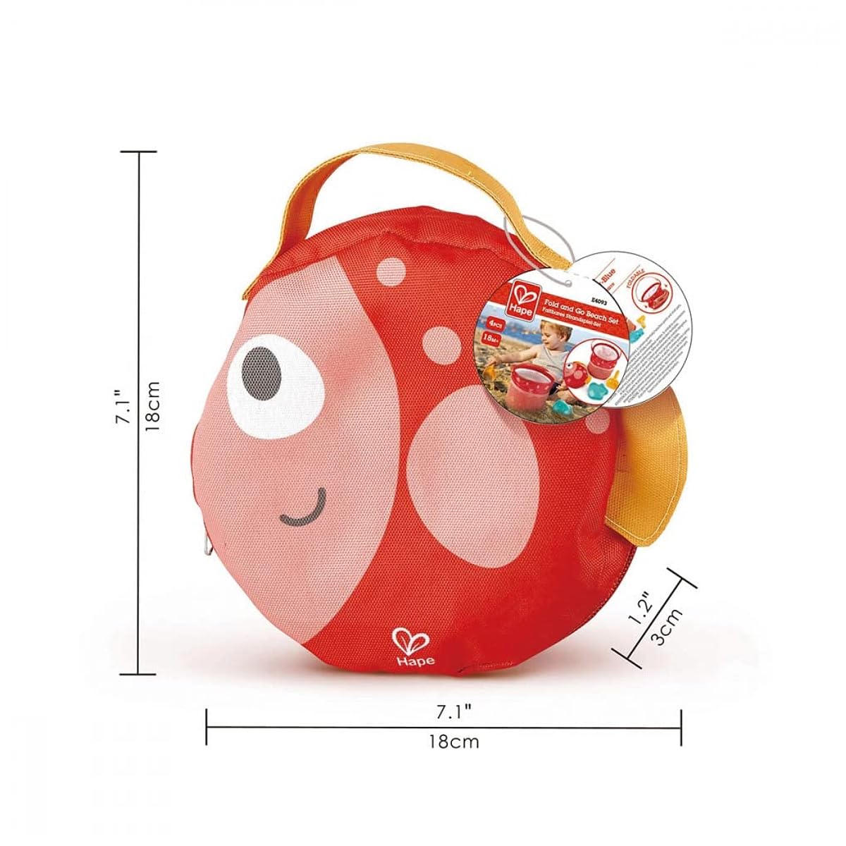 Hape E4093 Set Mare Pieghevole secchiello borsa pesce