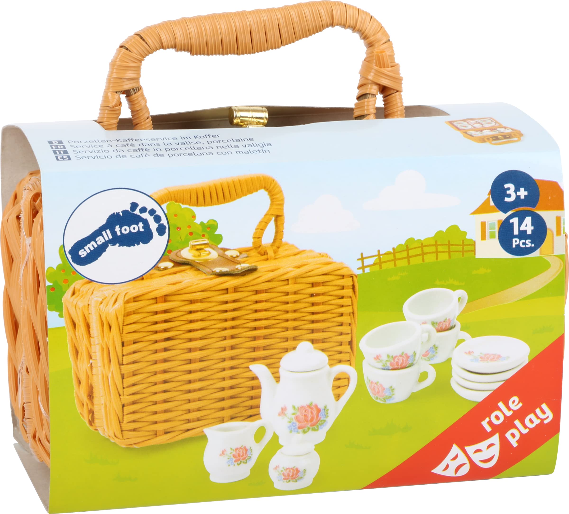 smallfoot 11274 set caffè giocattolo in porcellana
