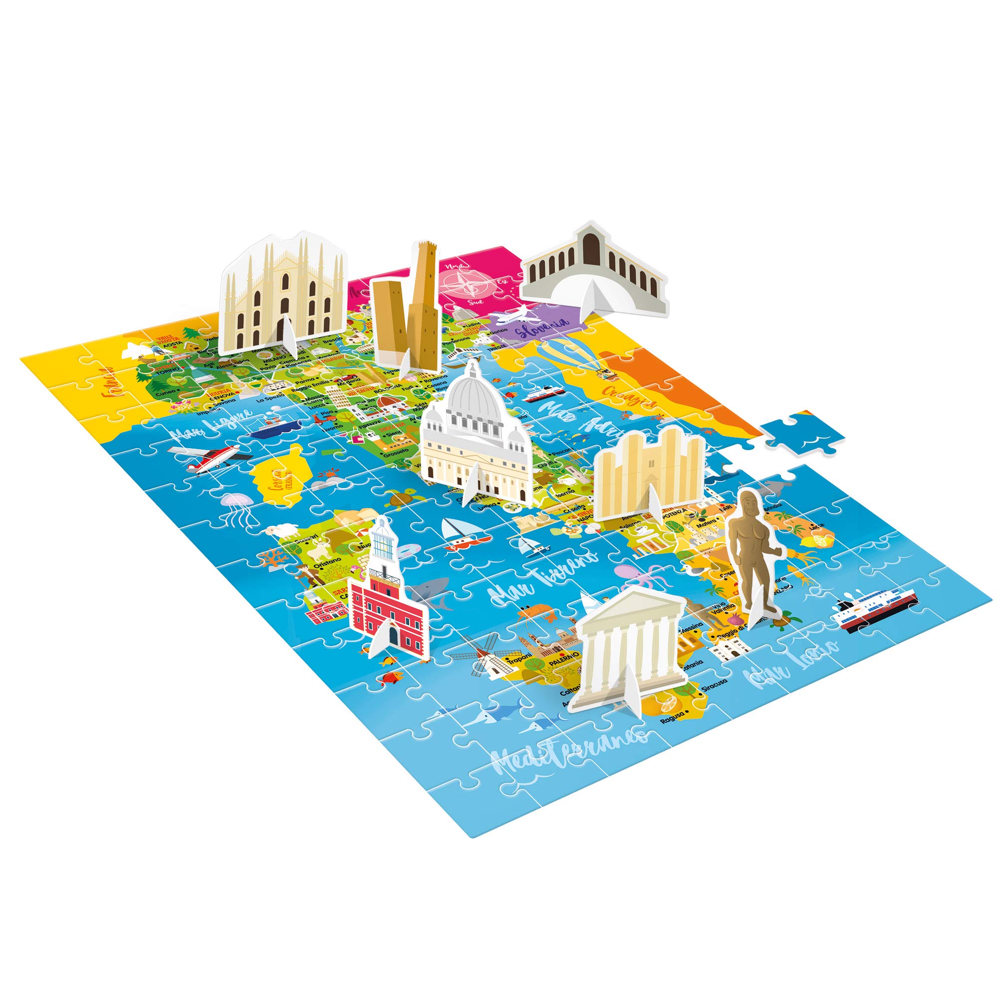 Headu Italia da Scoprire puzzle 108 pezzi 5-10 anni