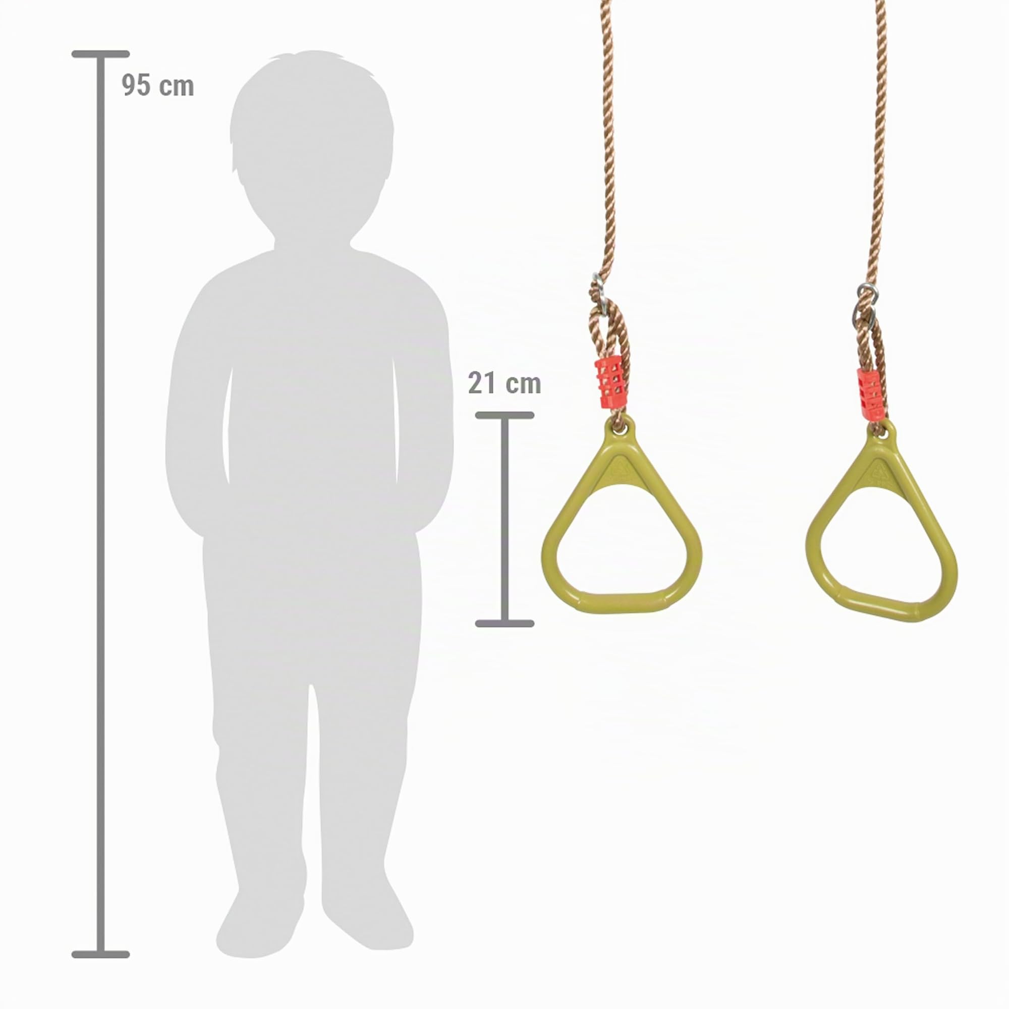 smallfoot 12702 anelli ginnastica regolabili outdoor