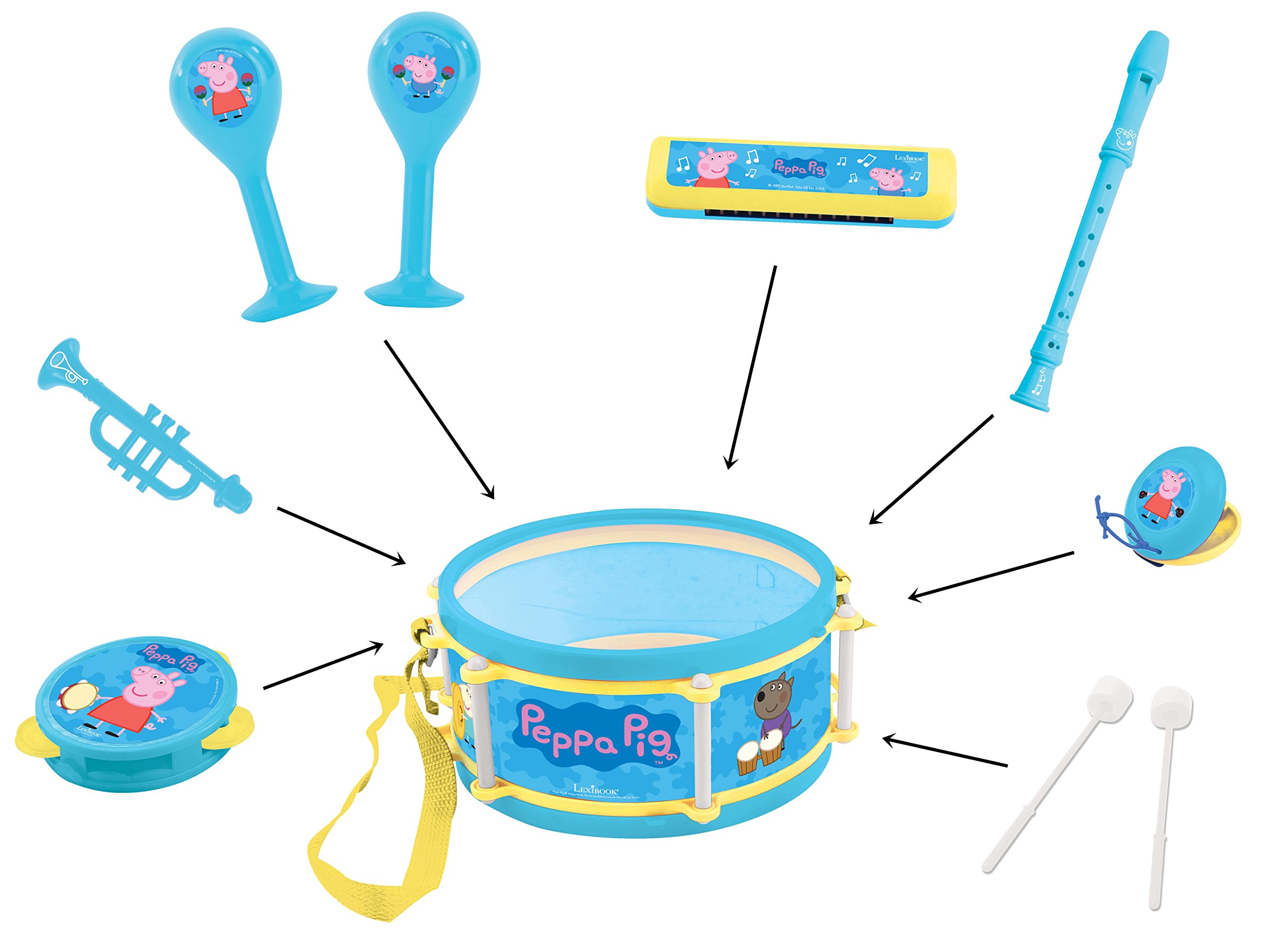 Lexibook K360PP Peppa Pig set 7 strumenti musicali bambini