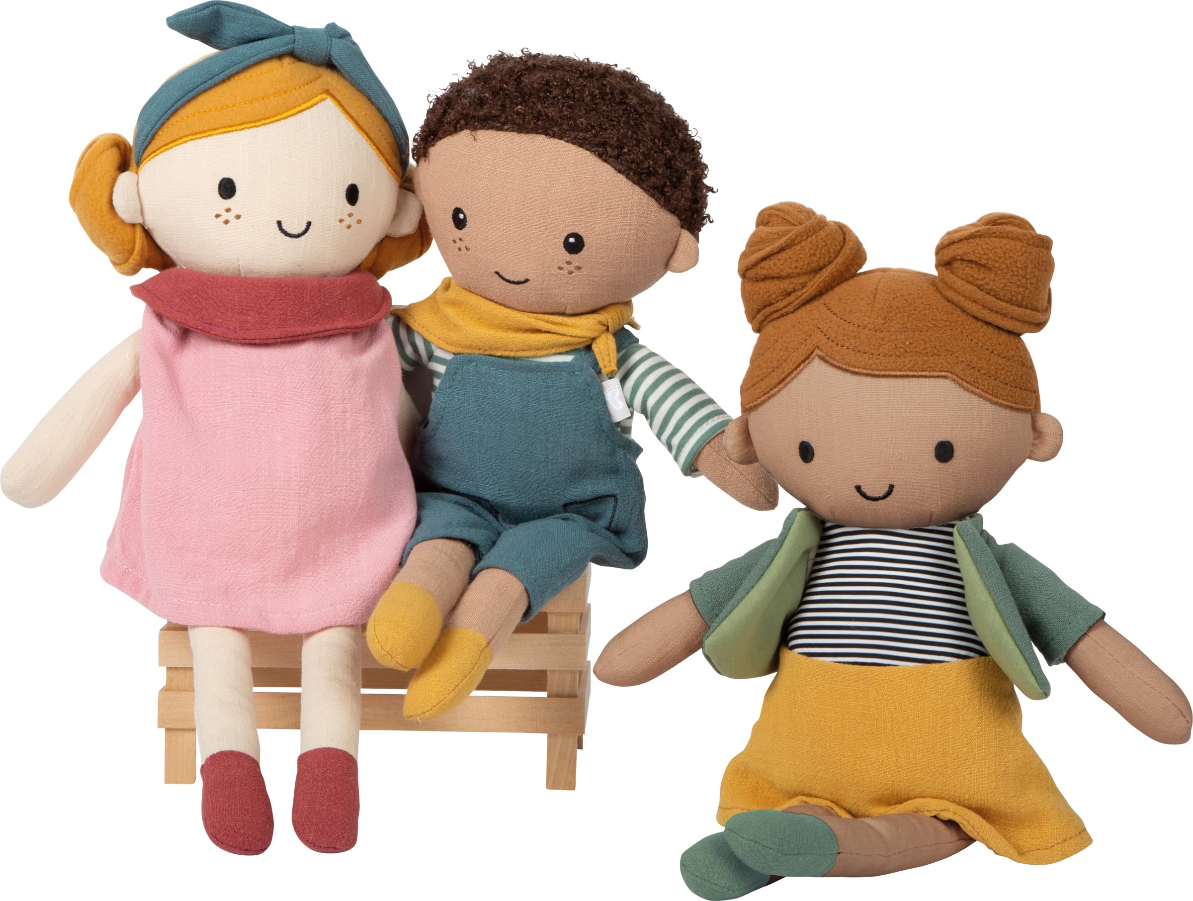 smallfoot Lina 12778 bambola di stoffa rosa 39 cm