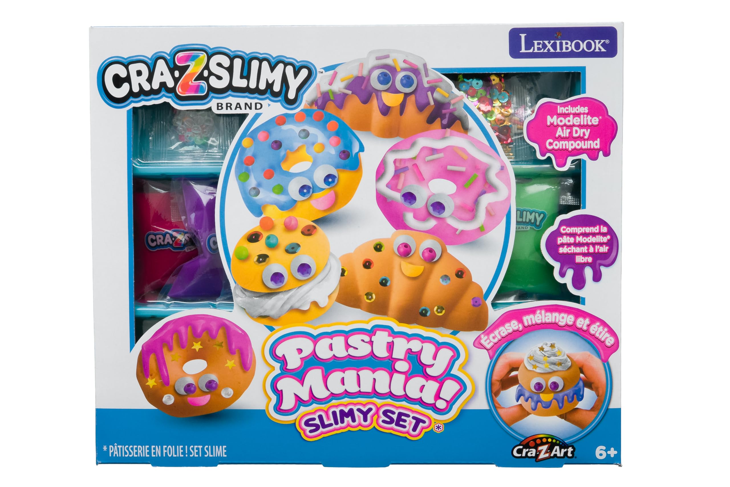 Lexibook CRA-Z-Slimy CRSLIM33 kit slime pasticceria sensoriale