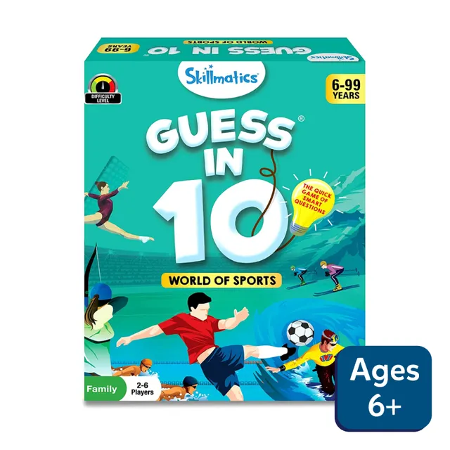 Skillmatics Guess in 10 World Of Sports gioco carte quiz