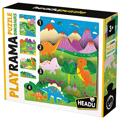 Headu Playrama The City MU55331 puzzle bambini 3-8 anni