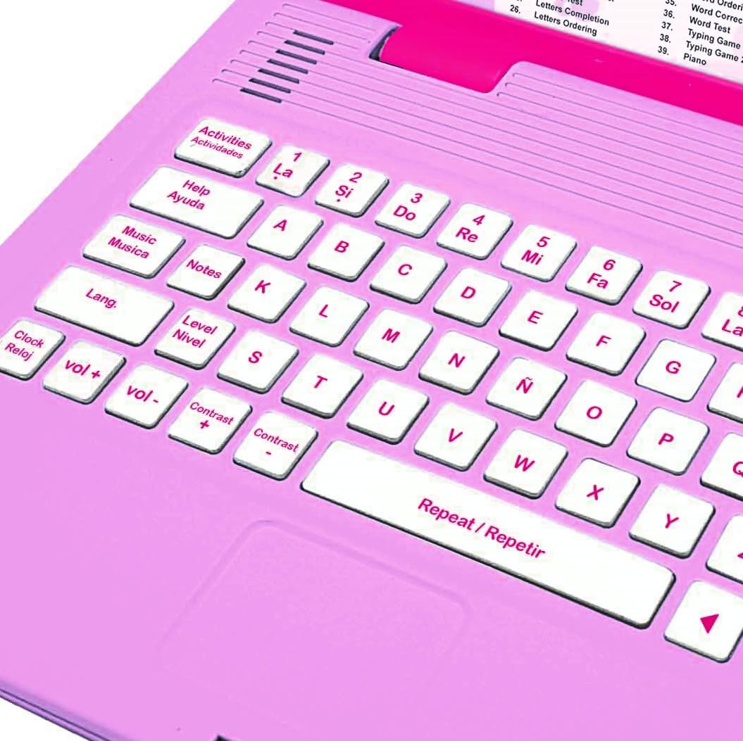 Lexibook Barbie JC598BBi2 computer bambini bilingue 124 attività