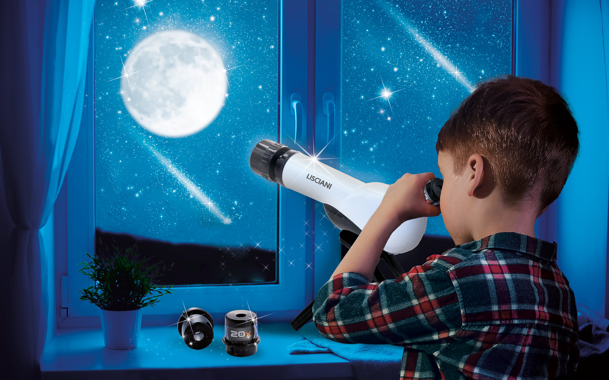 Lisciani I'm a Genius Explorer telescopio bambini stelle