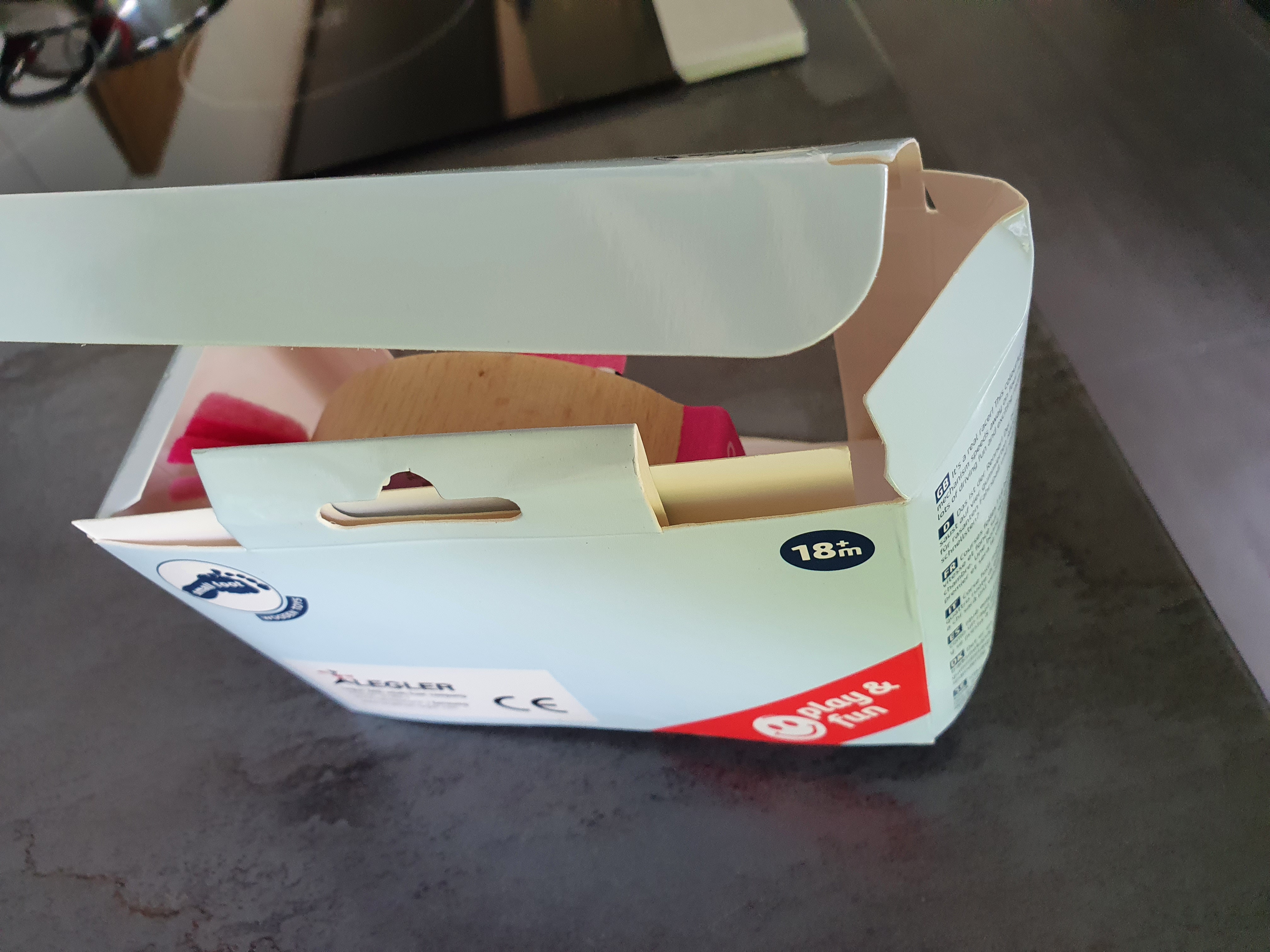 Smallfoot 11151 maialino a trazione giocattolo in legno
