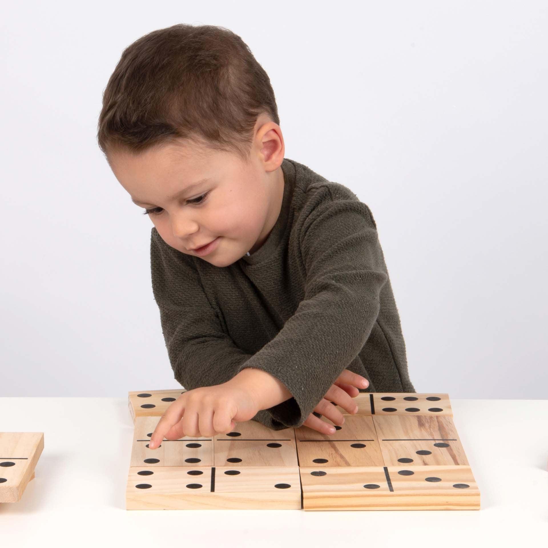 Tickit Wooden Dominos domino legno gigante 28 pezzi numeri