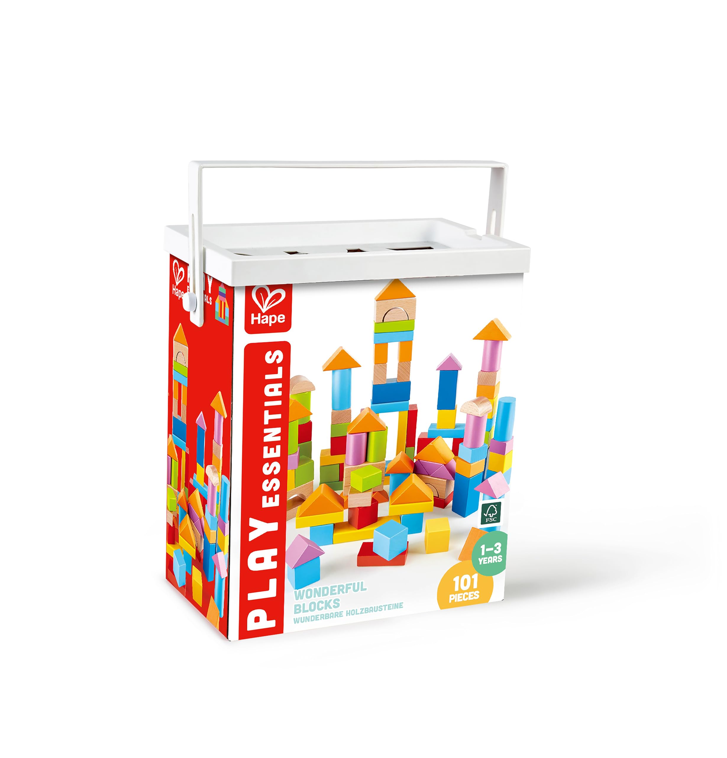 Hape Fantastici Blocchi E8247 Costruzioni Legno 101 Pezzi