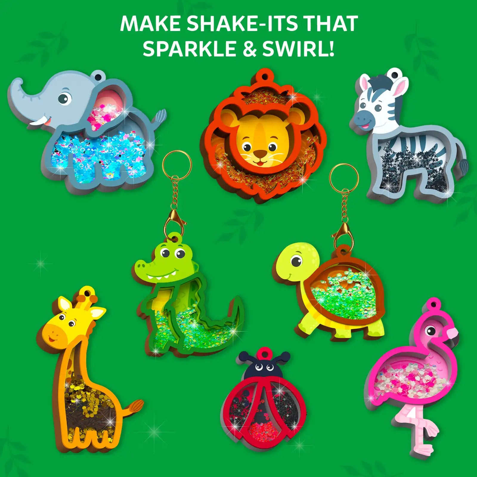 Skillmatics Shake-its Amazing Animals kit portachiavi 4-9 anni