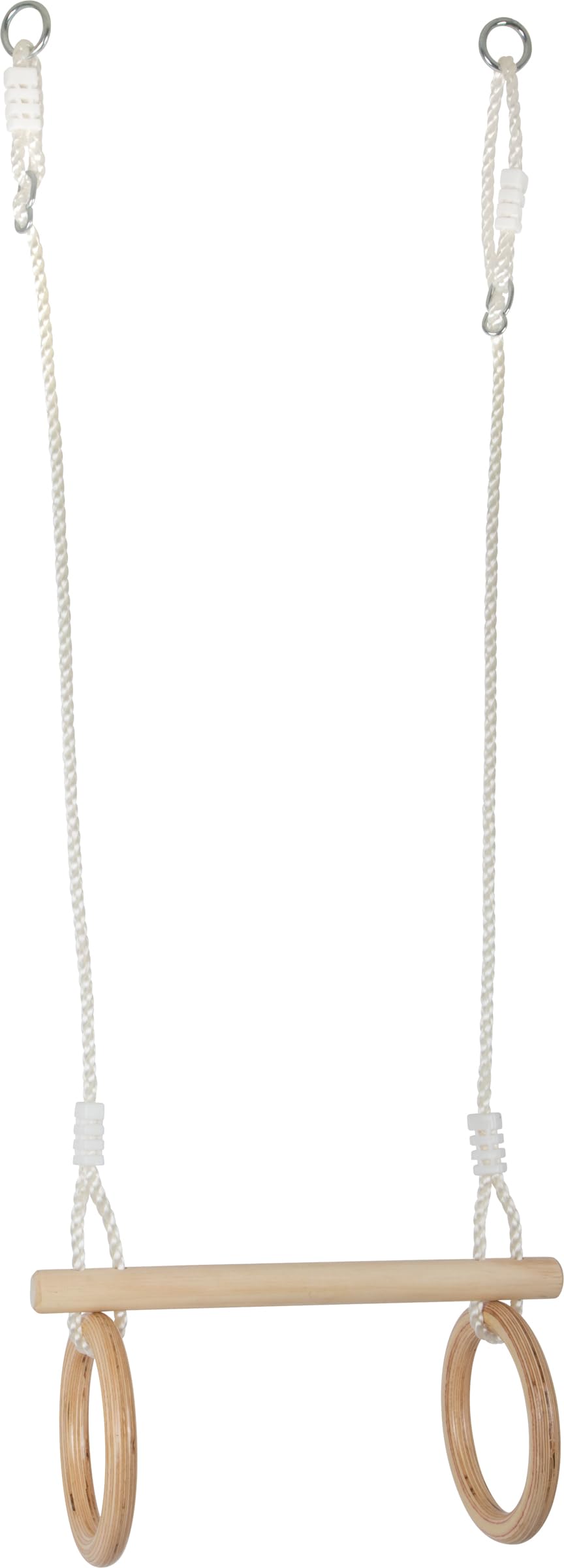 smallfoot 11909 trapezio con anelli legno regolabile