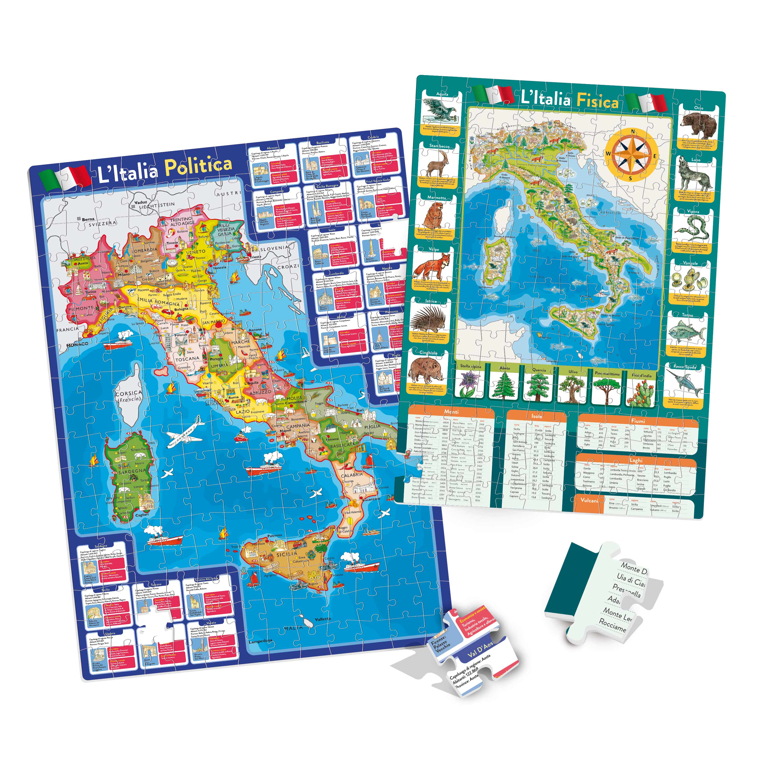Lisciani I'm a Genius La Mia Bella Italia geopuzzle bambini