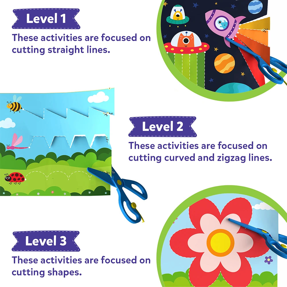 Skillmatics Snip Snip kit ritaglio bimbi 25 attività
