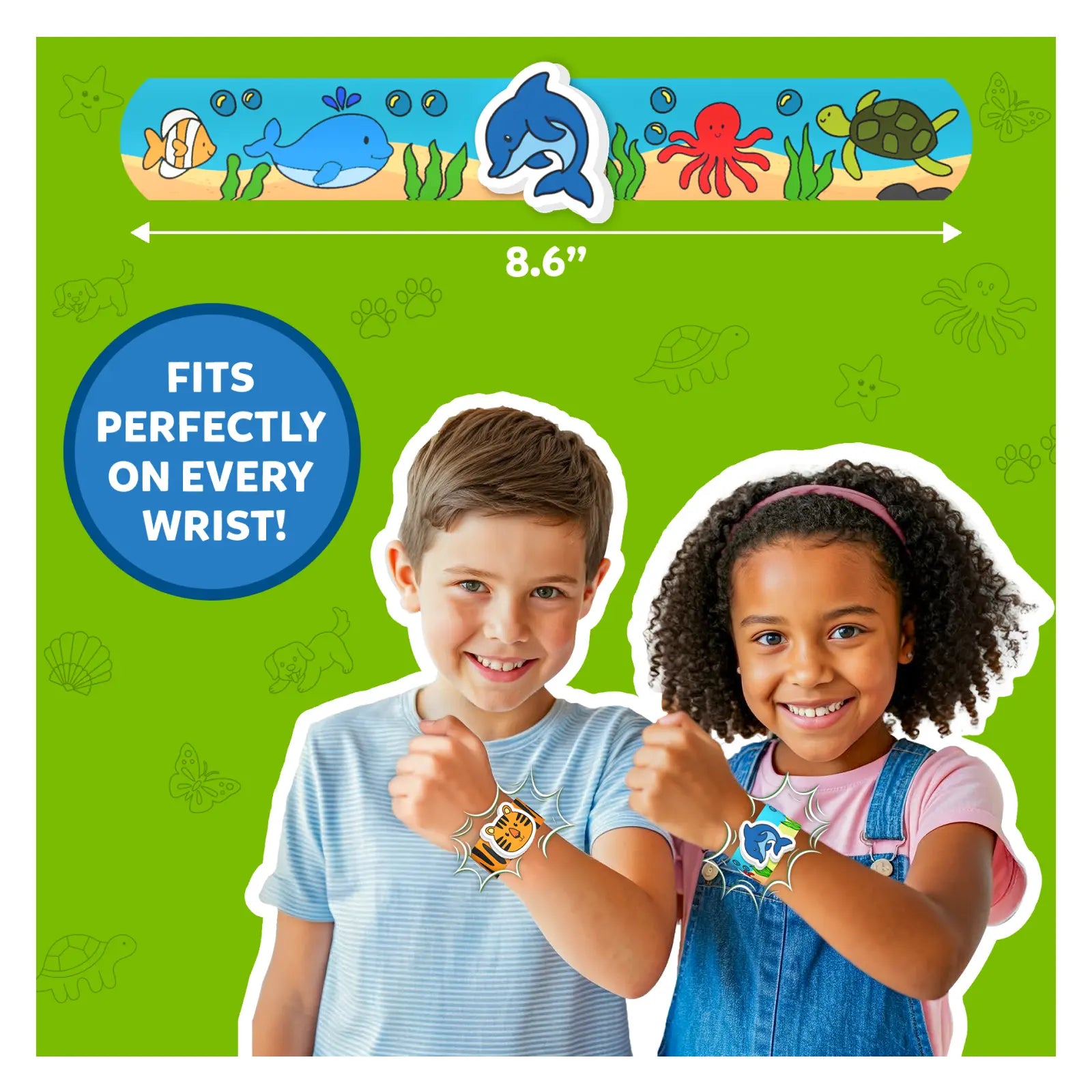 Skillmatics Snap Bandz Animal Friends kit braccialetti 8pz