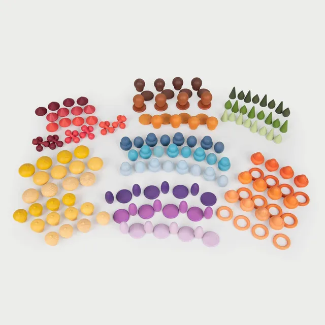 Tickit Wooden Treasures Starter Set tesori legno colori