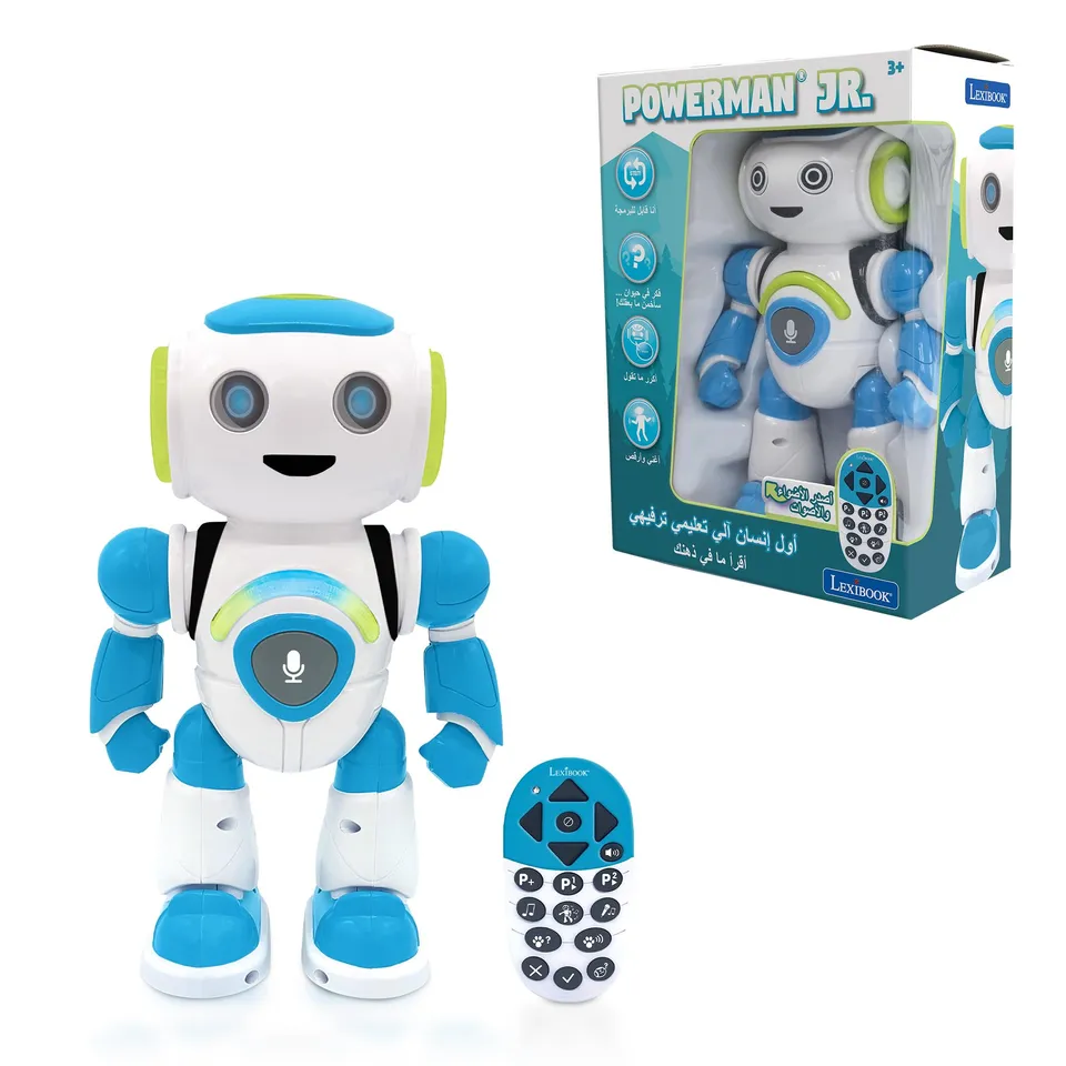 Lexibook Powerman ROB20AR Robot Interattivo Arabo Verde Blu