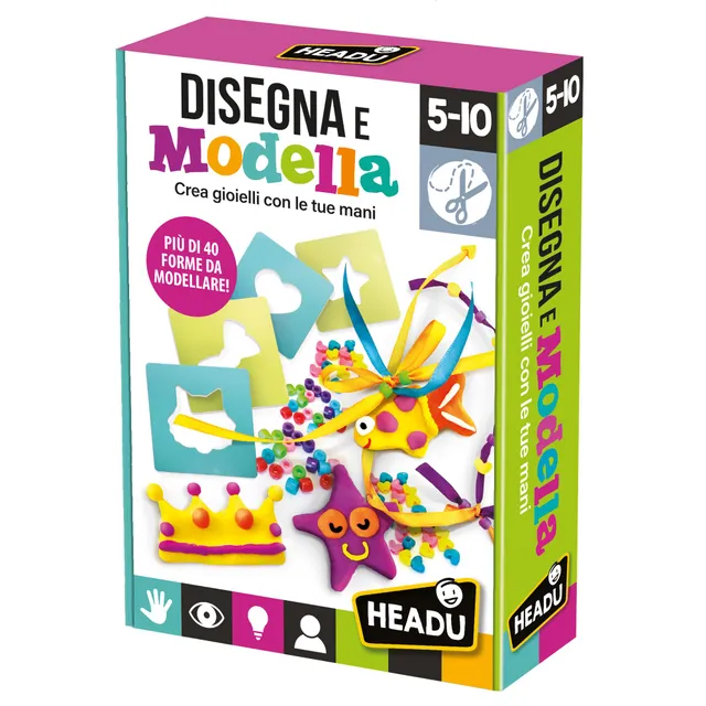 Headu Disegna e Modella IT29334 kit crea gioielli 5-10 anni