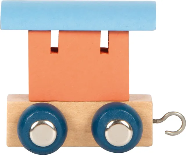 smallfoot Trenino Polare 12567 vagone lettera legno salmone