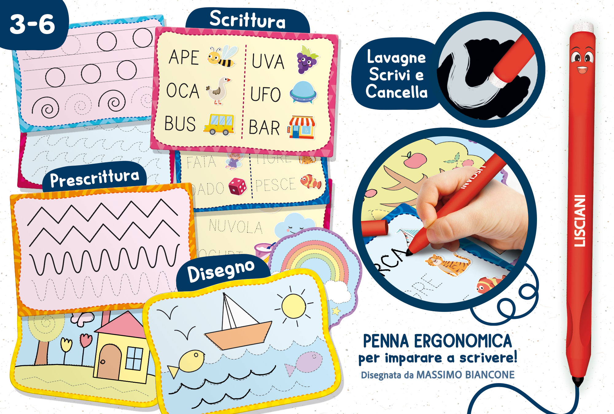 Lisciani Montessori Pen Scuola di Scrittura kit