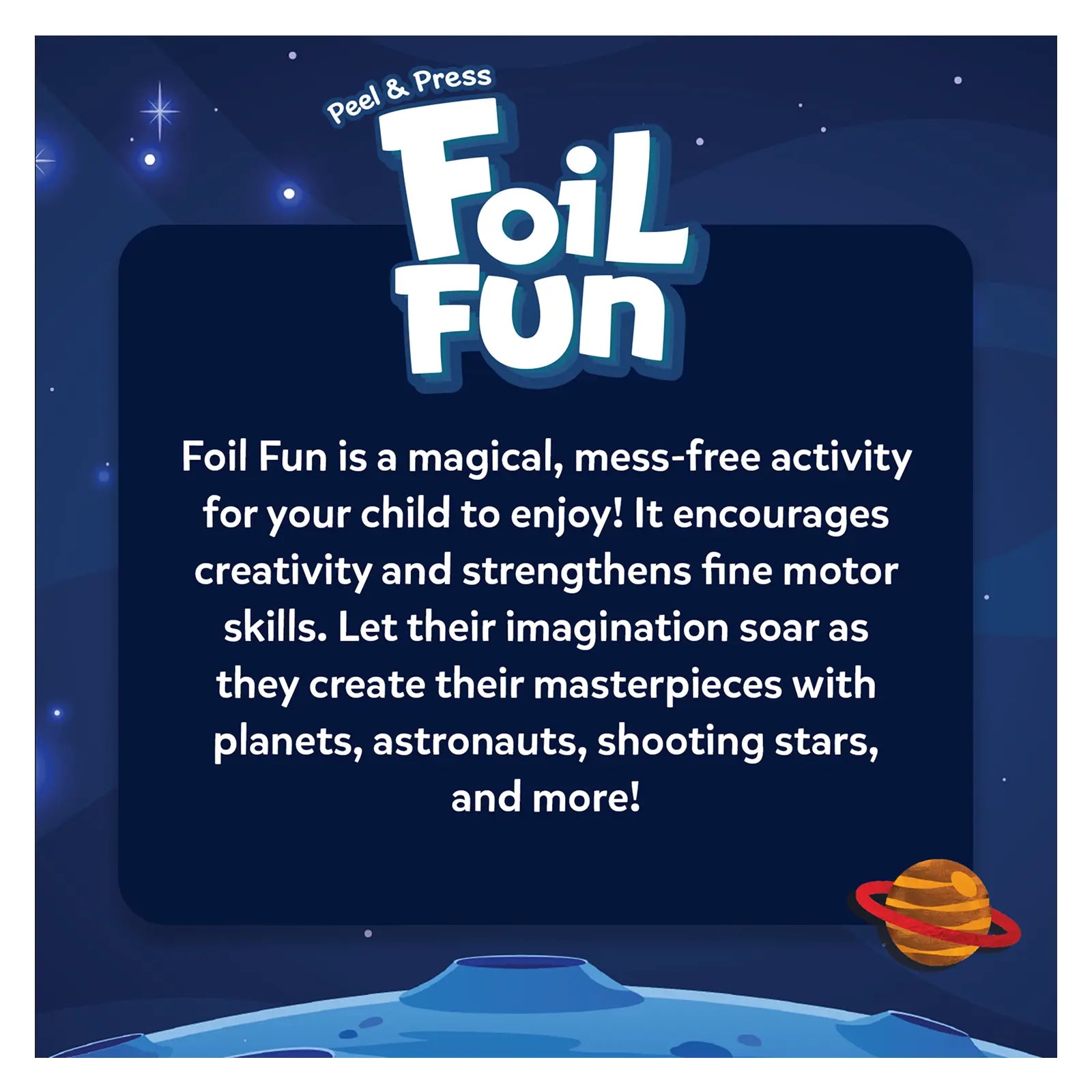 Skillmatics Foil Fun Up in Space kit arte foil senza pasticci