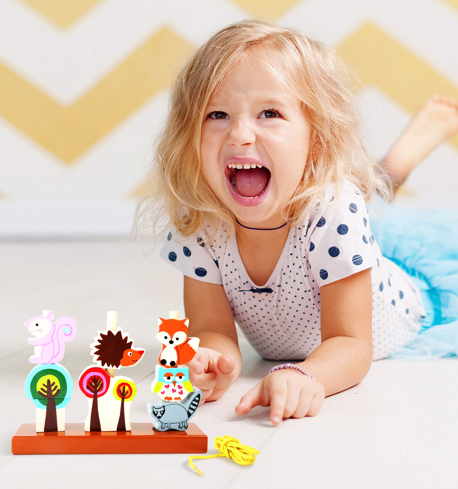 smallfoot 5872 gioco a incastro animali foresta legno