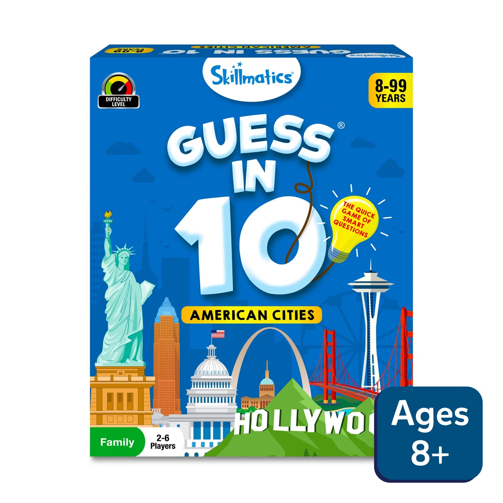 Skillmatics Guess in 10 American Cities gioco carte
