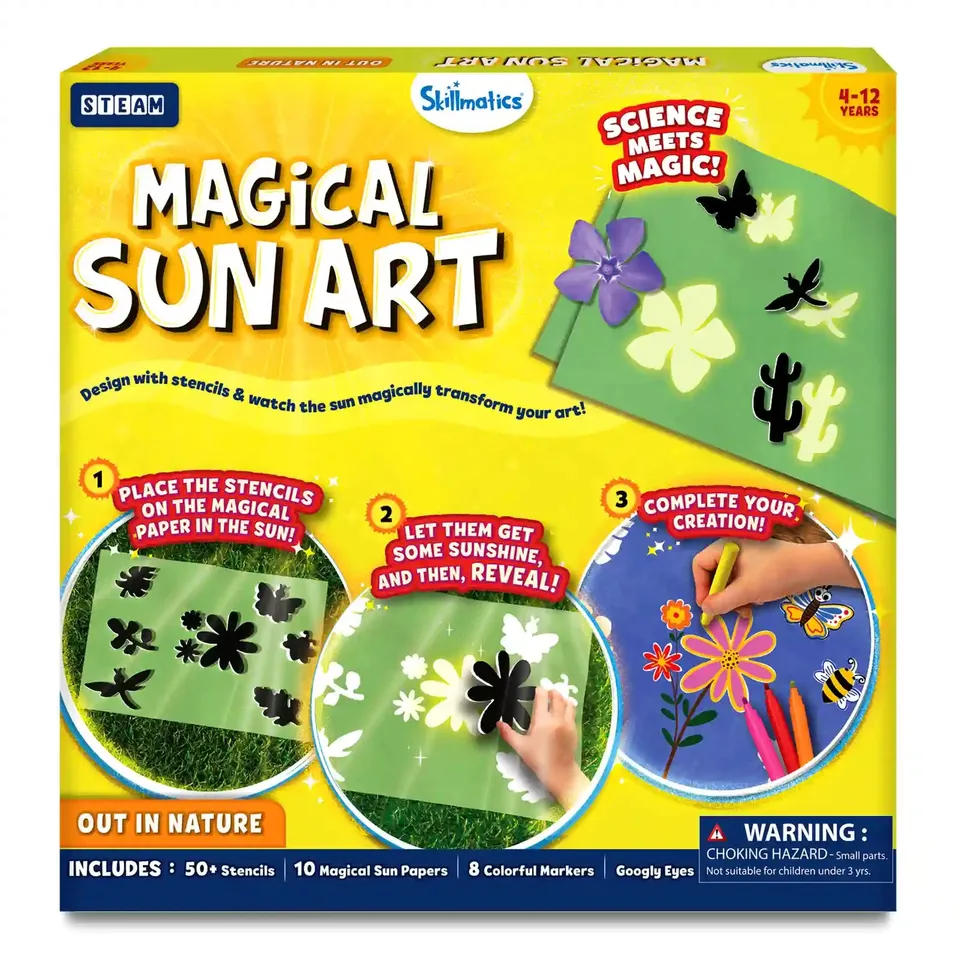 Skillmatics Magical Sun Art Out in Nature carta solare 4-12 anni