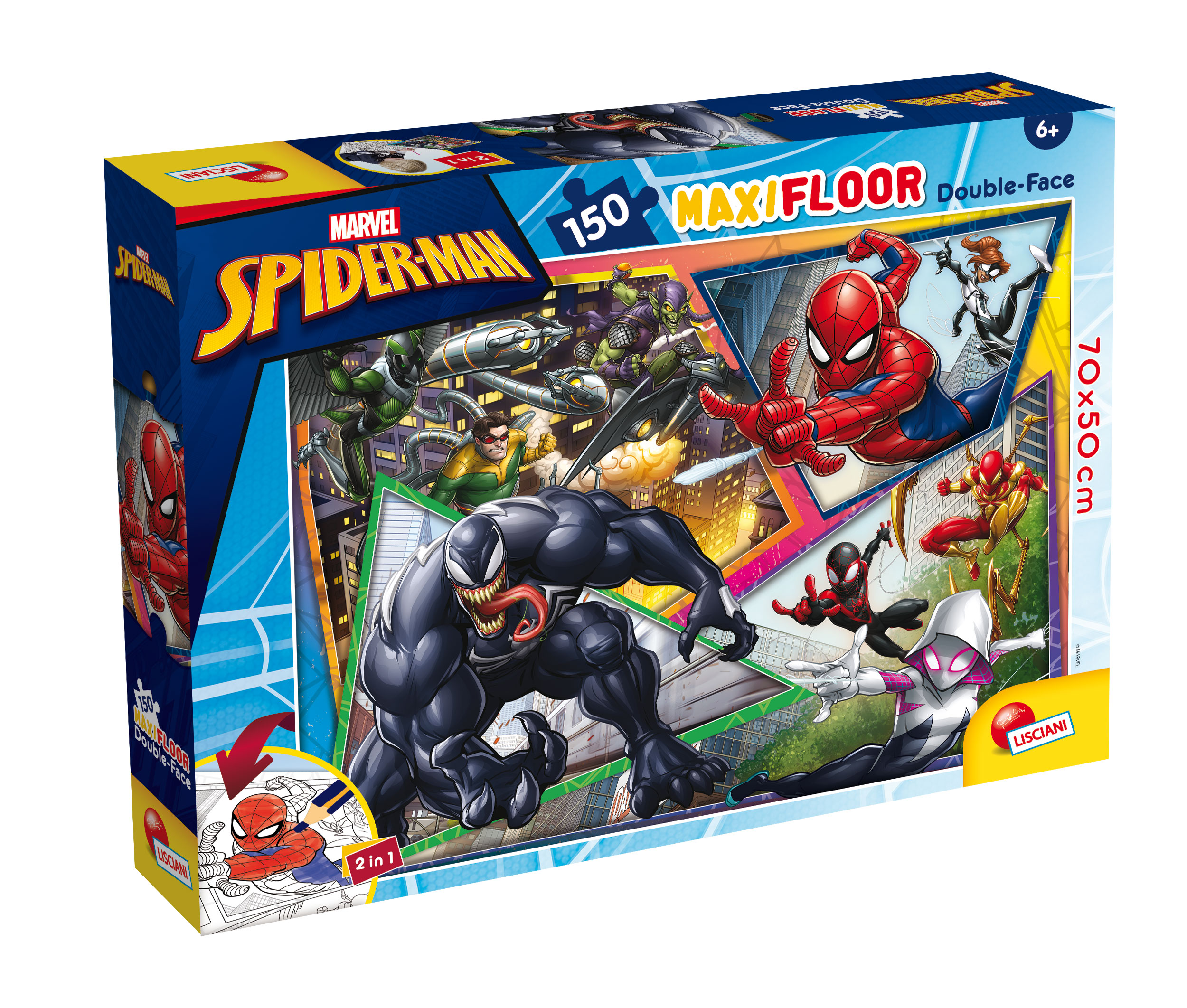 Lisciani Marvel Puzzle DF Maxi Floor 150 Spider-Man puzzle pavimento