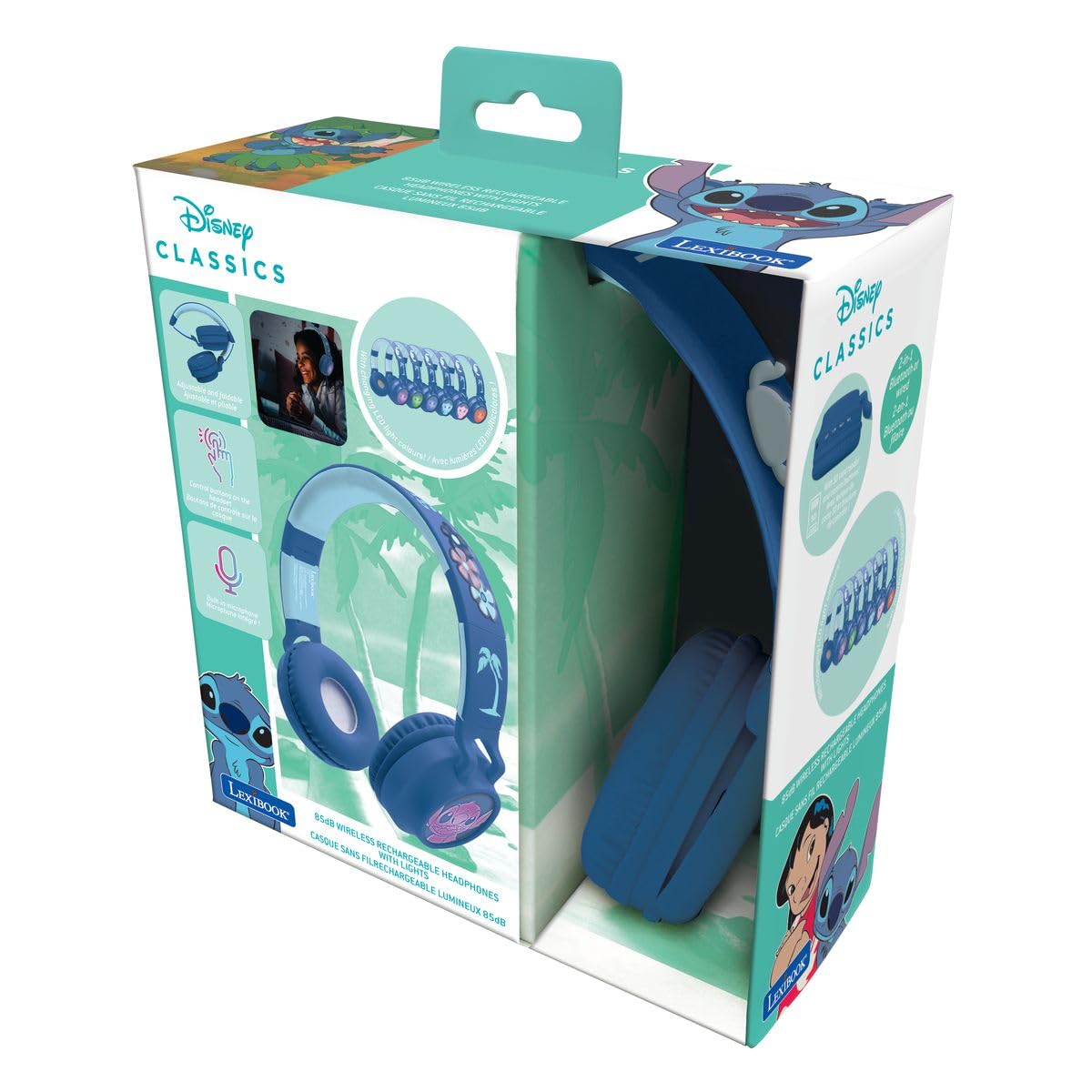 Lexibook Stitch HPBT015DLXB cuffie bambini bluetooth 85dB