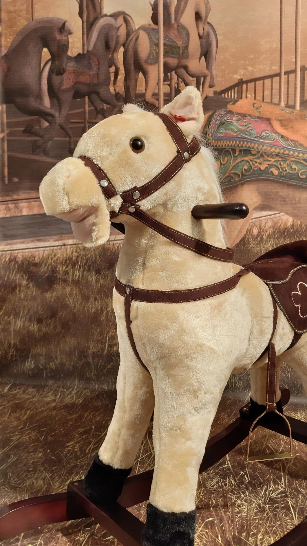 smallfoot 4101 Zottel cavallo a dondolo sonoro