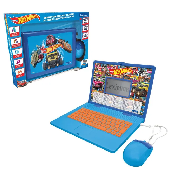Hot Wheels JC598HWi1 laptop educativo bilingue bambini