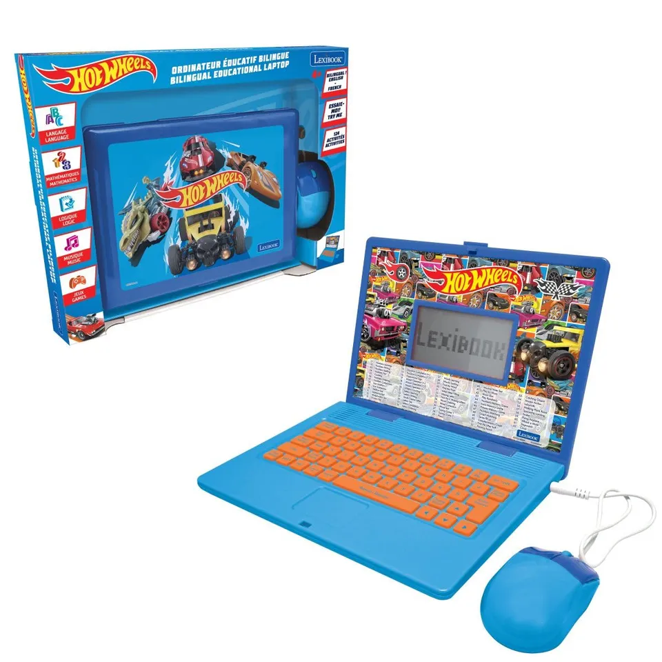 Hot Wheels JC598HWi1 laptop educativo bilingue bambini