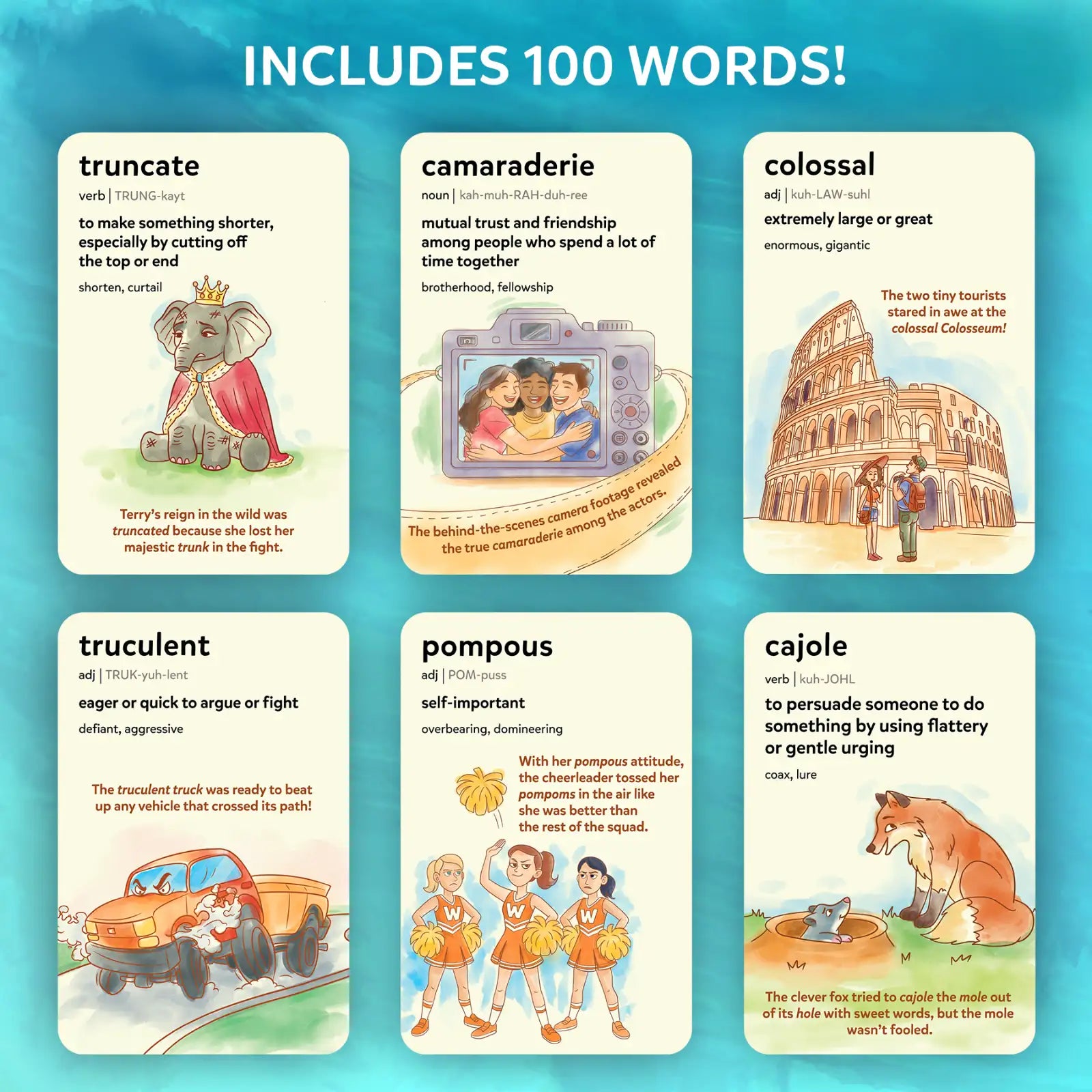 Skillmatics Wordables Level 2 flashcard vocabolario 10+ anni