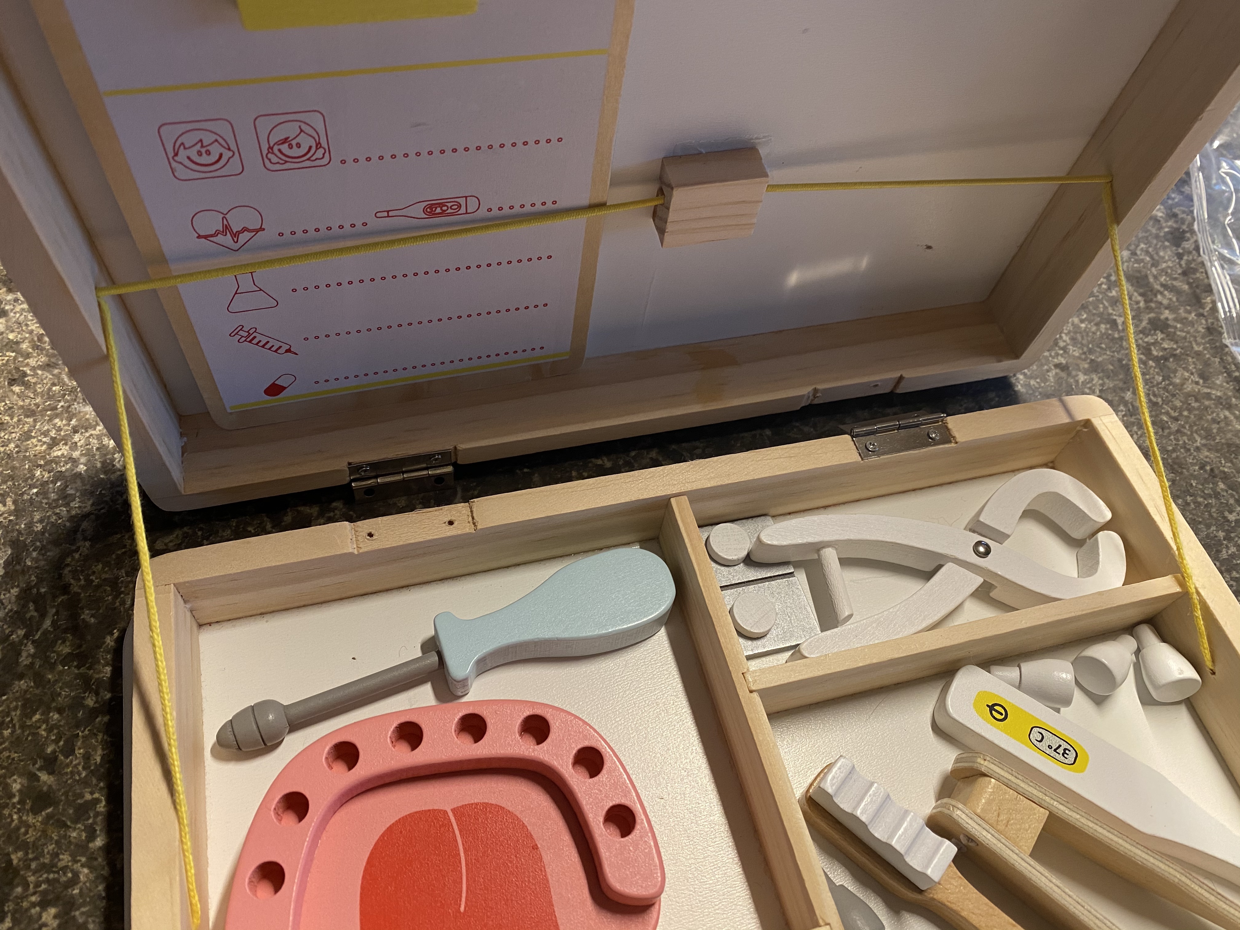 smallfoot Valigetta Dentista gioco dottore legno 2 in 1
