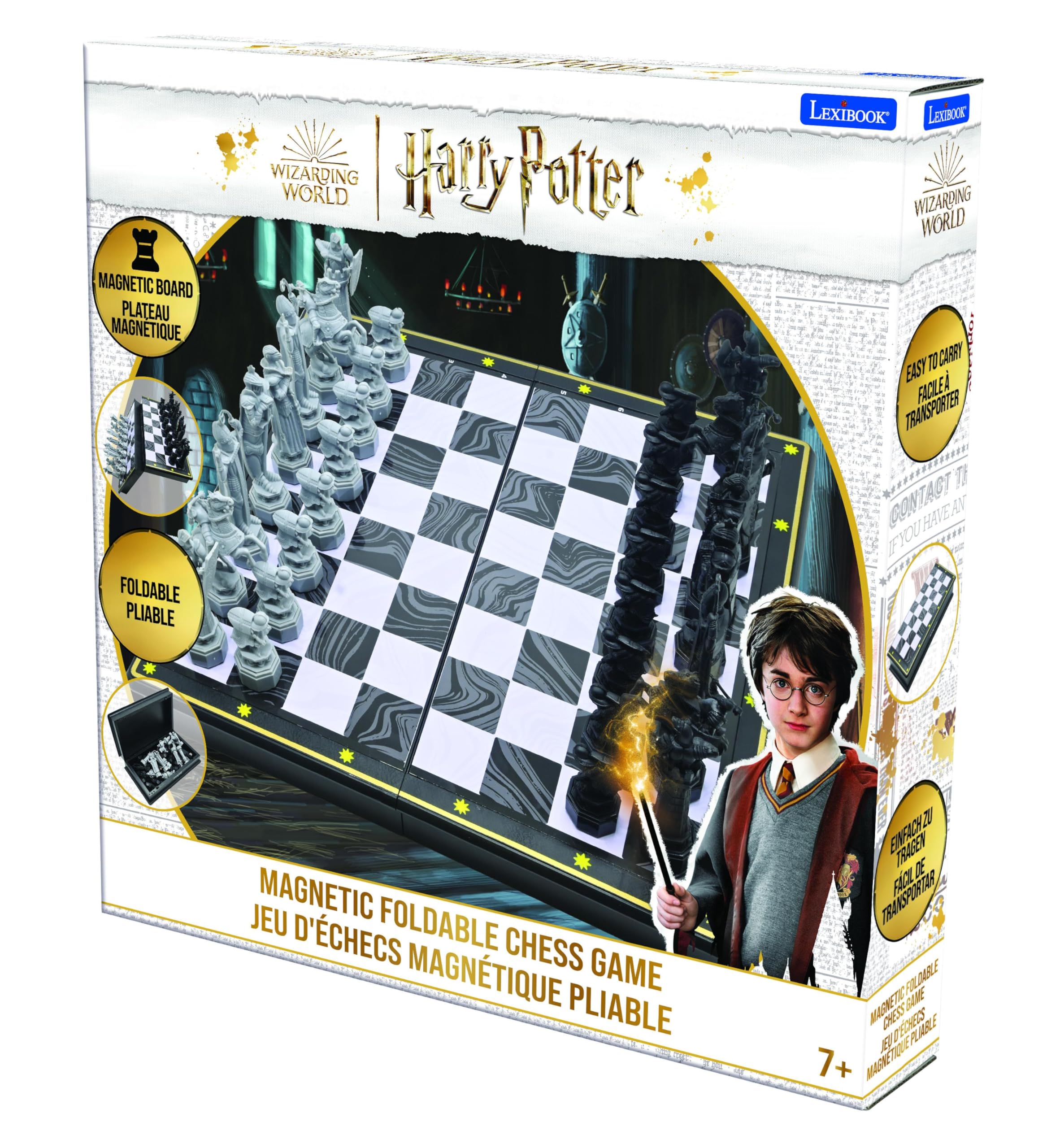 Lexibook Harry Potter CGM300HPLXB scacchi magnetici pieghevoli