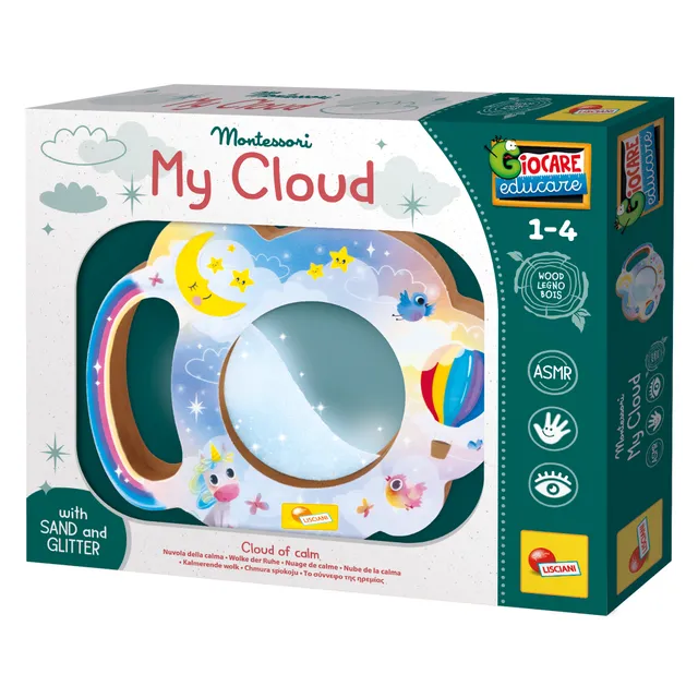 Lisciani Montessori Legno My Cloud gioco sensoriale calma