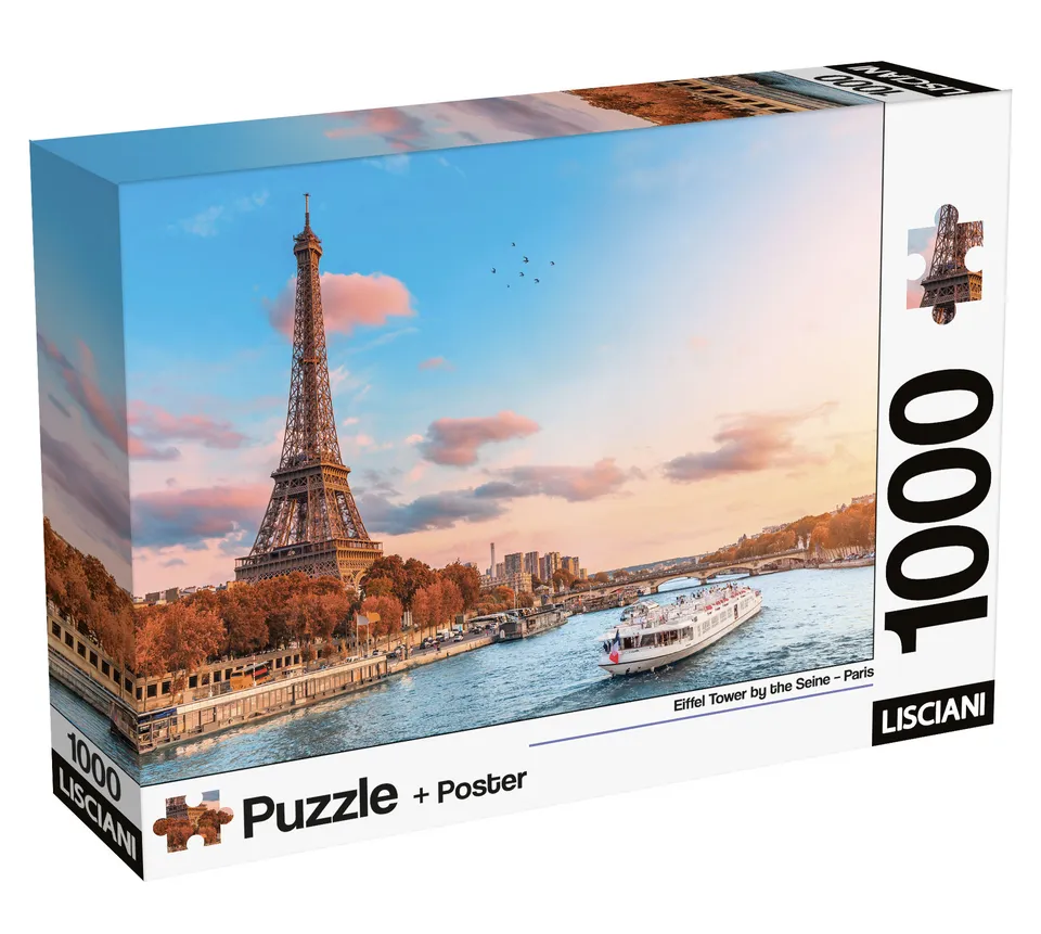 Lisciani Puzzle 1000 Paris puzzle adulti con poster