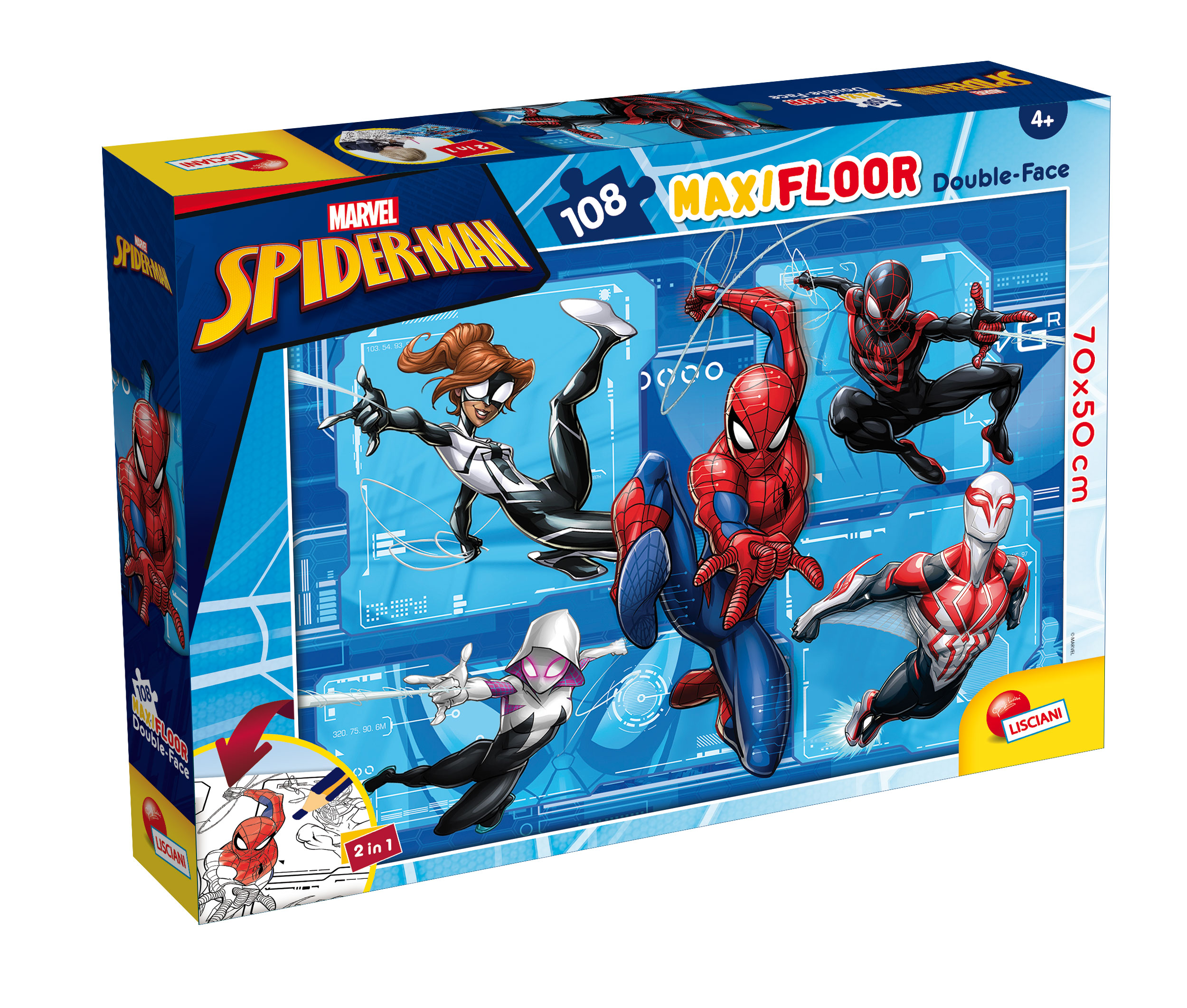Lisciani Marvel Maxi Floor 108 Spider-Man puzzle pavimento