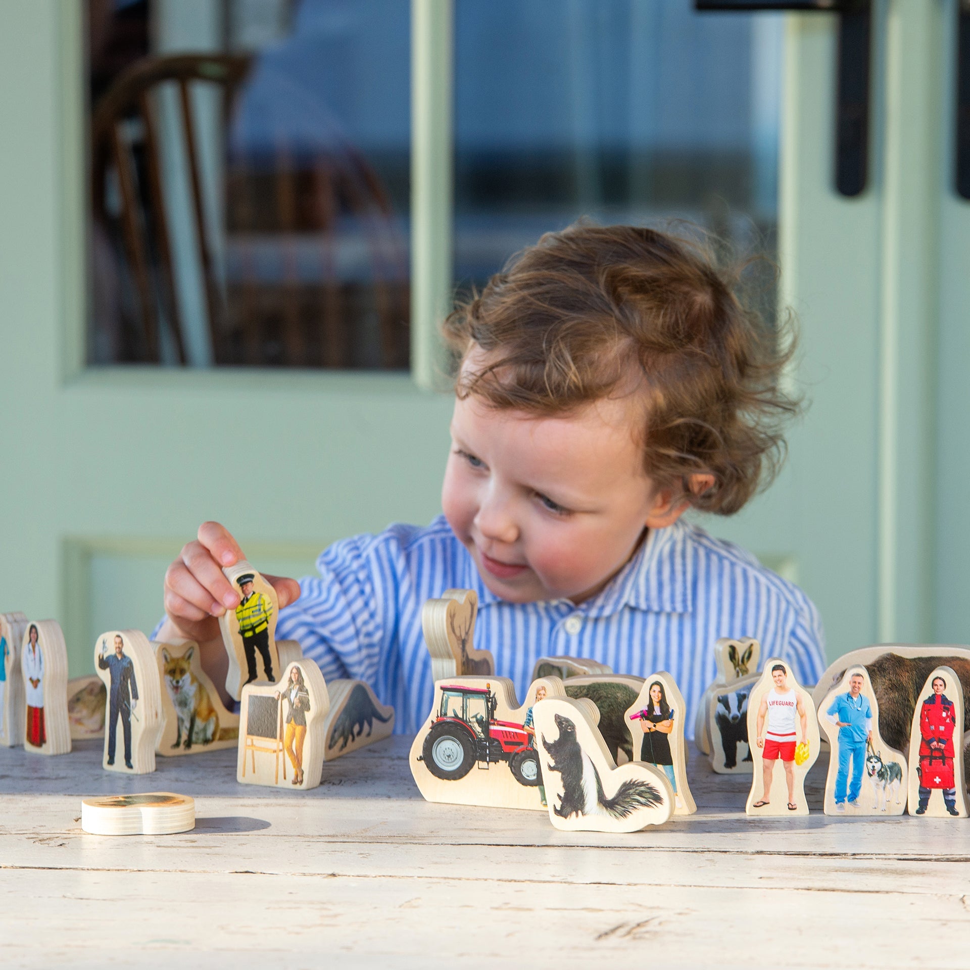 Tickit Wooden People Who Help Us cubi legno mestieri 15 pezzi