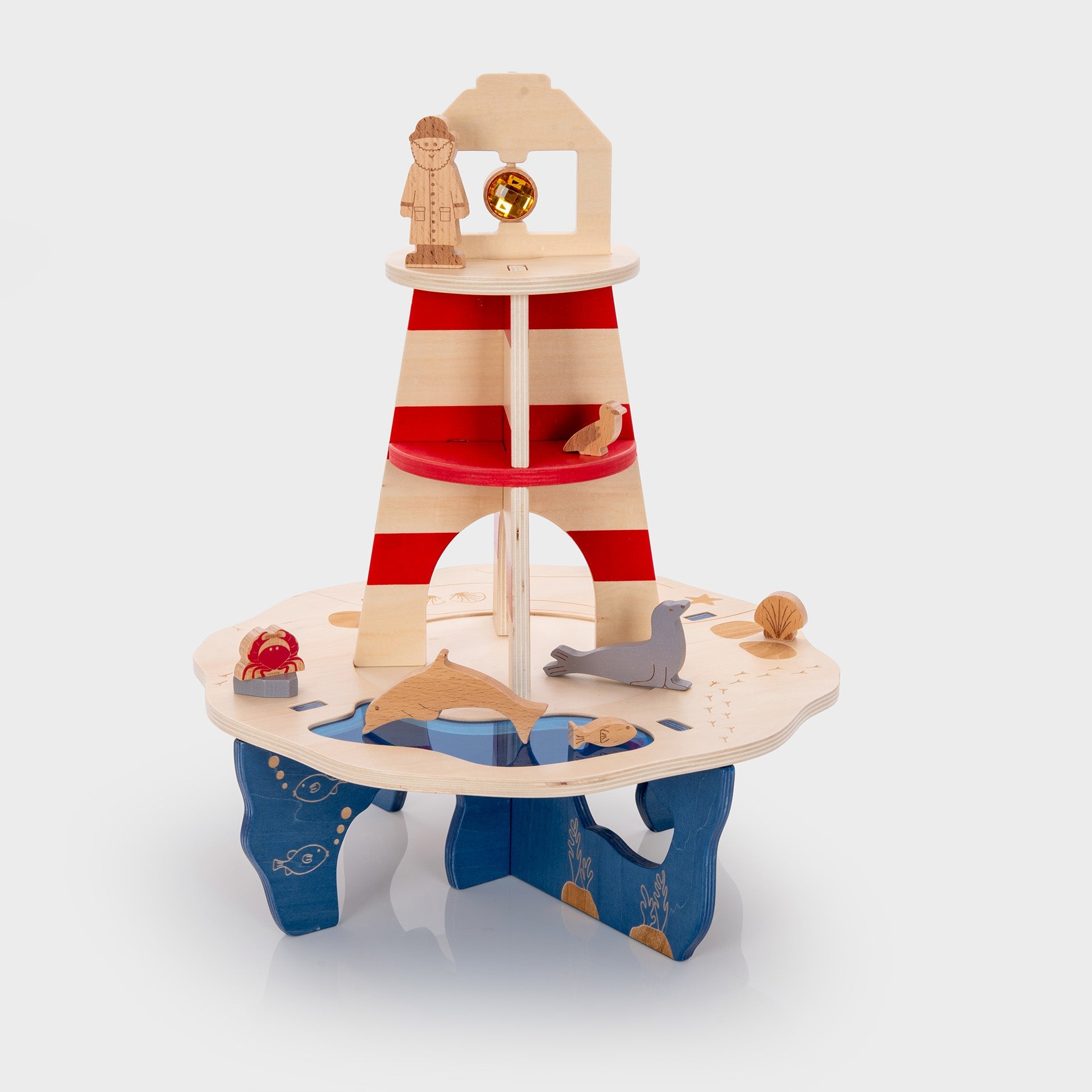 Tickit Lighthouse Island playset legno faro 9 pezzi