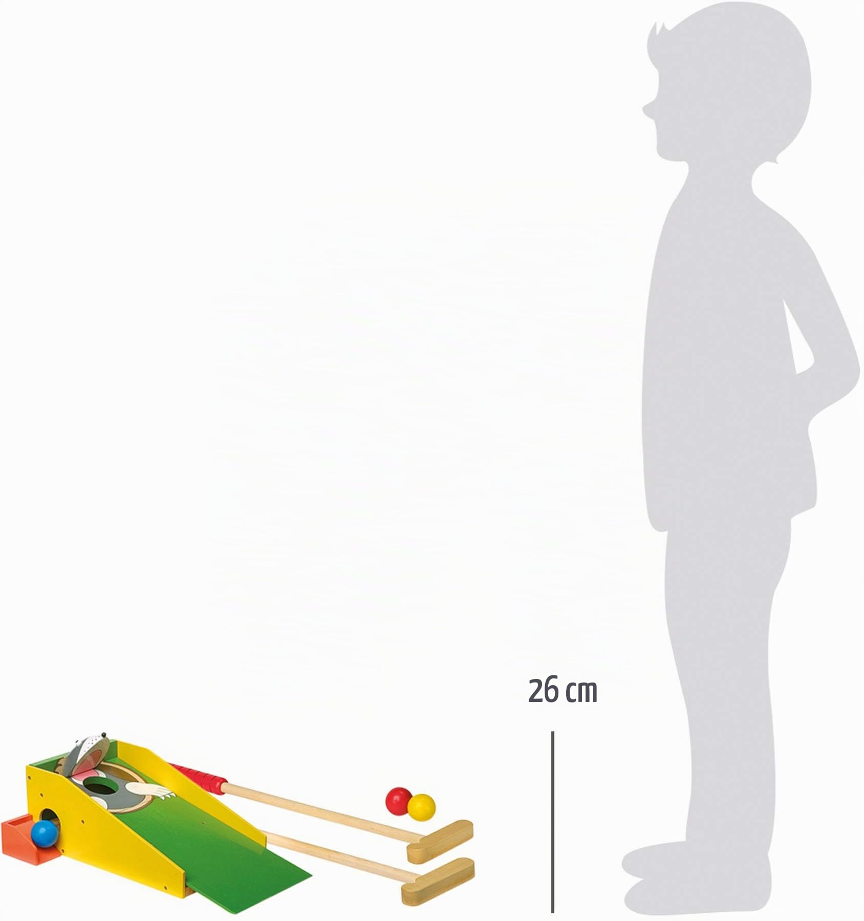 smallfoot 8177 Minigolf Talpa in Legno con 2 Mazze