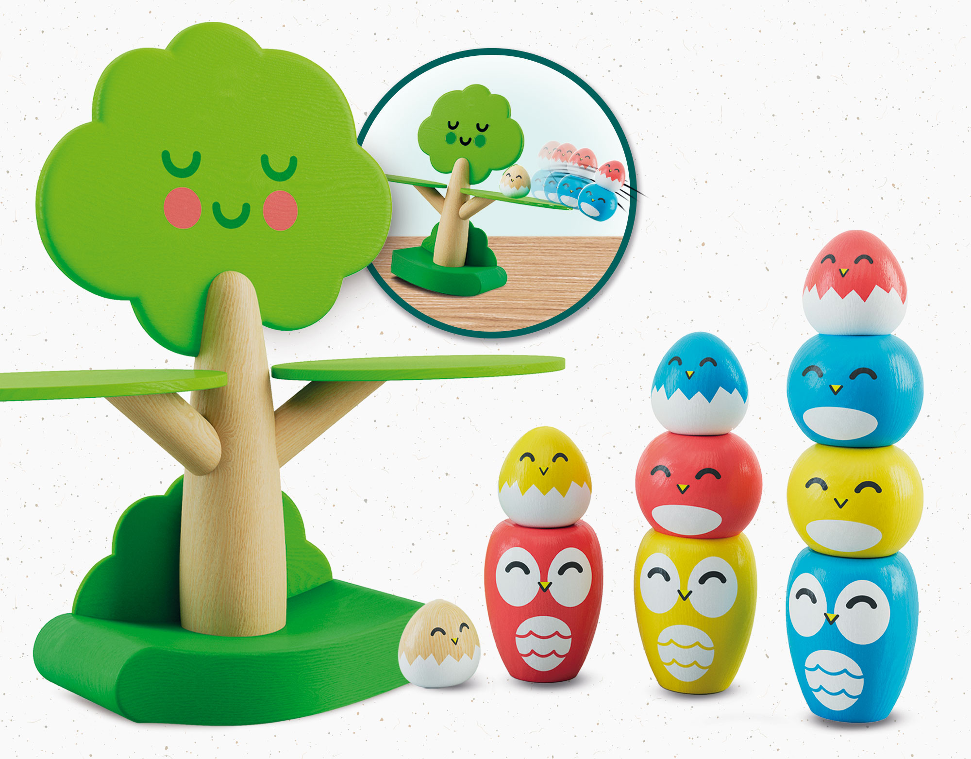 Lisciani Montessori Baby Wood Uccellini Gioco Equilibrio