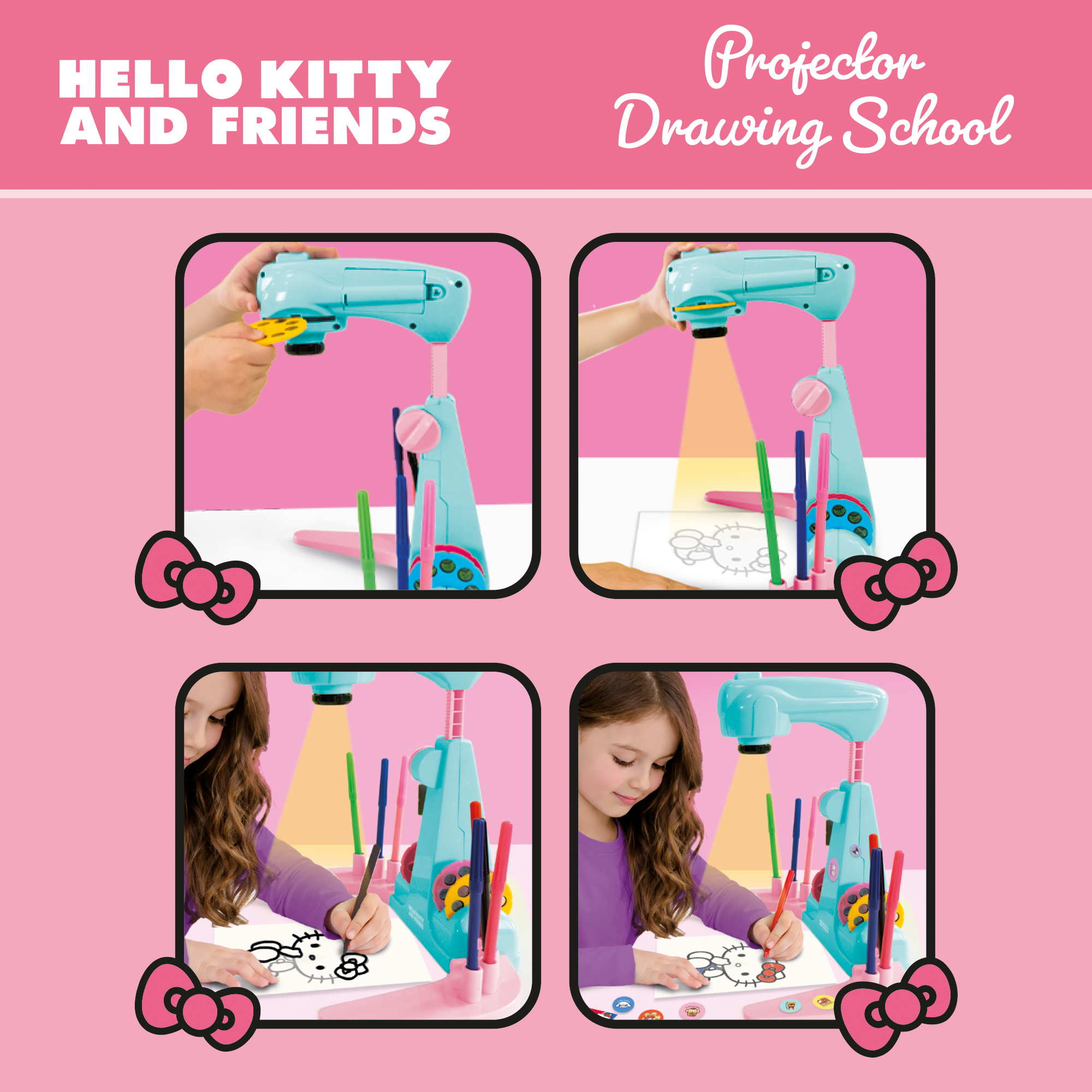 Lisciani Hello Kitty Friends Drawing School proiettore disegno