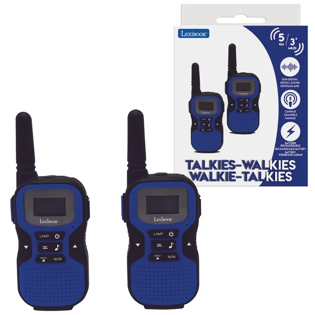 Lexibook TW60 walkie talkie 5 km blu nero
