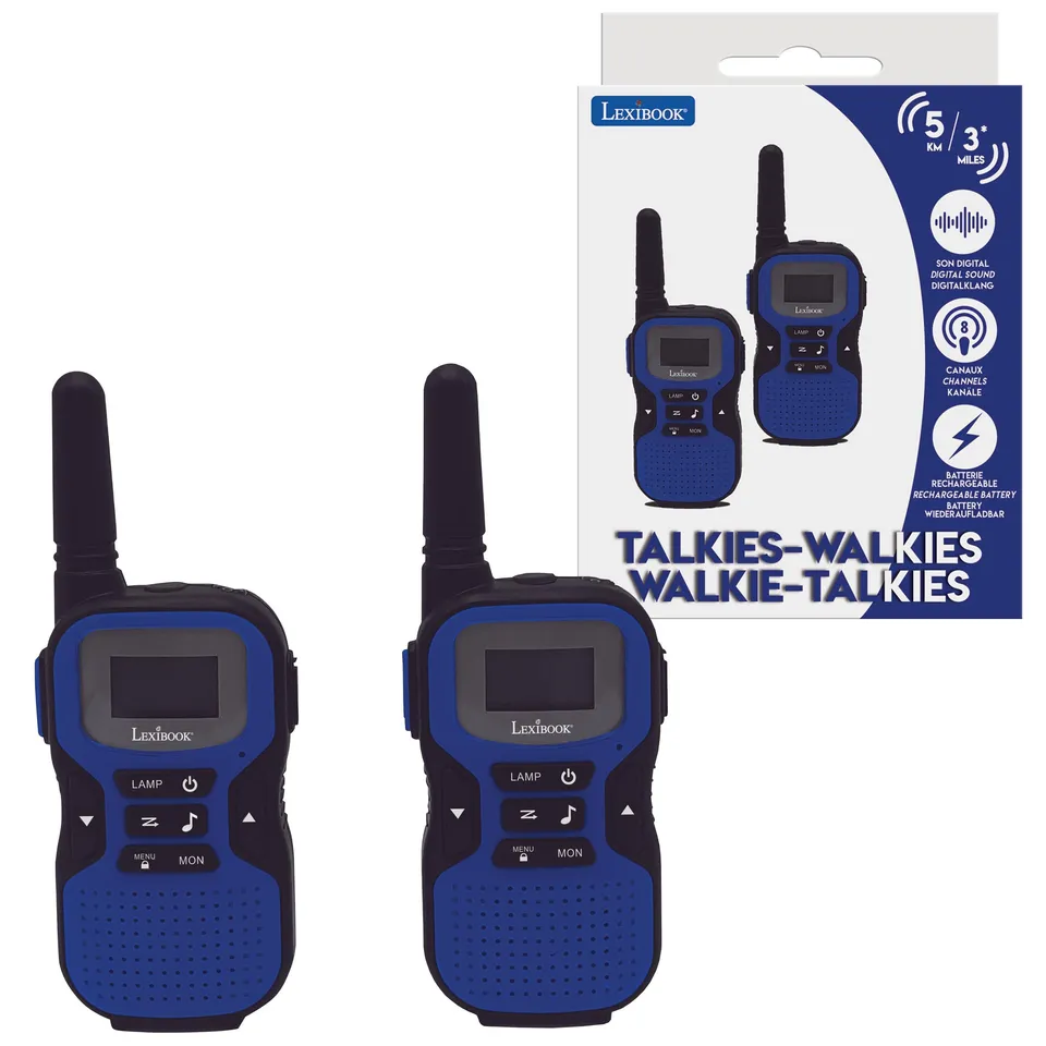 Lexibook TW60 walkie talkie 5 km blu nero