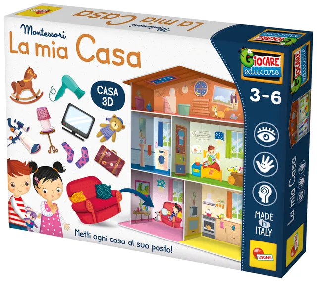 Lisciani Montessori Maxi La Mia Casa gioco educativo casetta