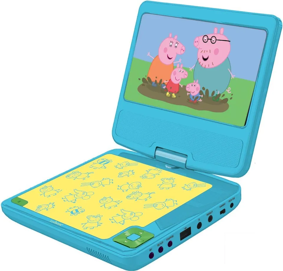 Lexibook Peppa Pig DVDP6PP lettore DVD portatile 7" bambini
